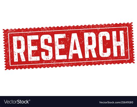 Research Sign Or Stamp Royalty Free Vector Image