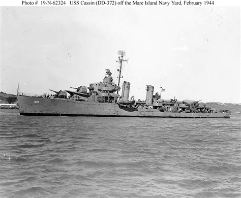 Usn Ships Uss Cassin Dd 372