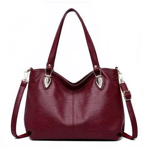 Bolsa De M O Feminina Couro Leg Timo Vermelho A