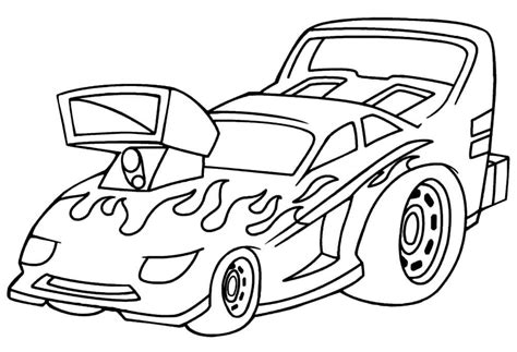 Disegni Di Hot Wheels Da Colorare Gratis Per Bambini