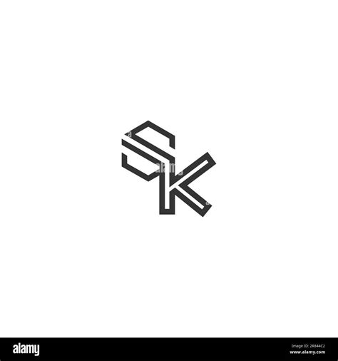 Alphabet Letters Initials Monogram Logo SK KS S And K Stock Vector