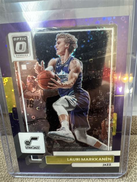 Panini Donruss Optic Lauri Markkanen Purple Disco Fast Break