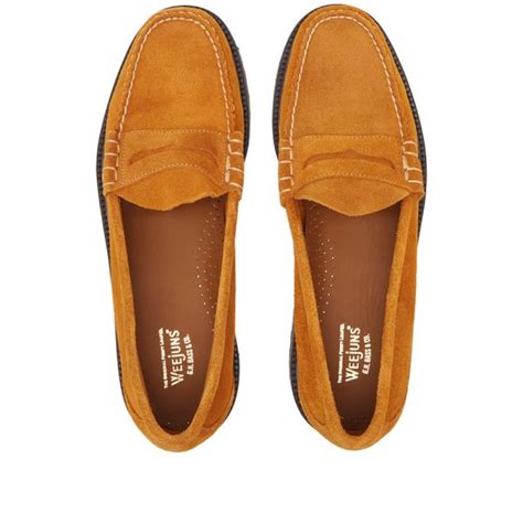 Bass Weejuns Larson 90s Loafer Tan Suede | END. (Europe)