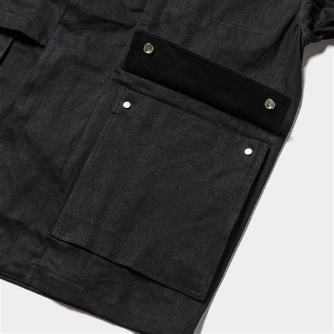 Denim Double Collar Jktblack Denim Meanswhile