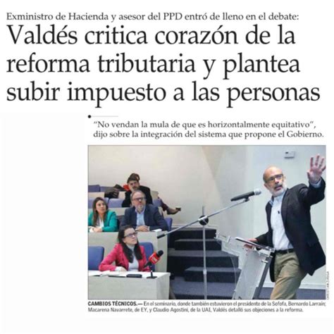 Vald S Critica Coraz N De La Reforma Tributaria Y Plantea Subir