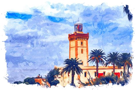 Marrakech Africa Watercolor Graphic by Poster BoutiqueCreative Fabrica