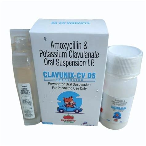 Aclavunix Cv Ds Amoxycillin Potassium Clavulanate Oral Suspension At Rs