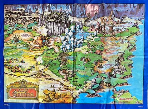 Vintage Land Of Grundo Plastic Play Map Teddy Ruxpin Worlds Of Etsy