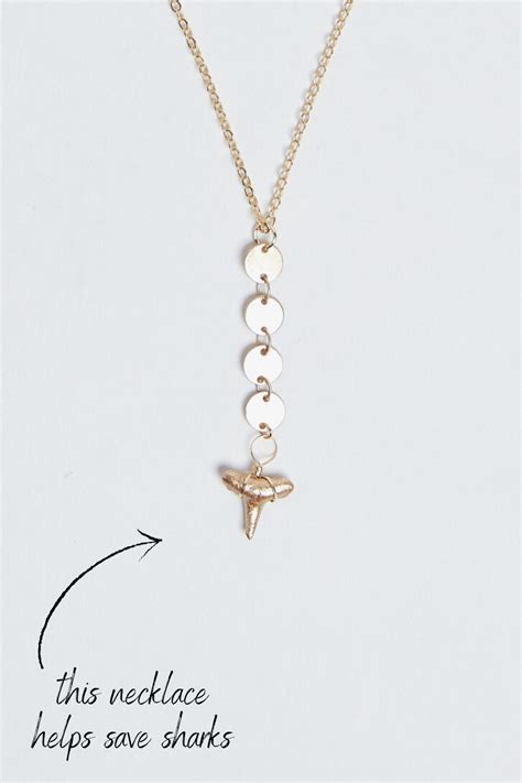 The Enlightened Shark Tooth Necklace uses real fossils handcollected