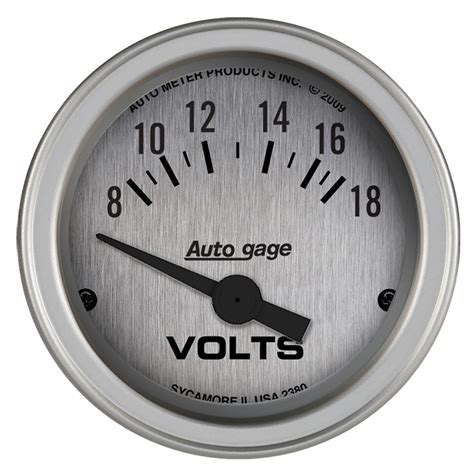 AutoMeter 2380 Autogage Electric Voltmeter Gauge Walmart