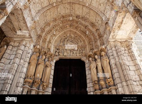 France Chartres Cathedral Our Lady Notre Dame Stock Photo Alamy