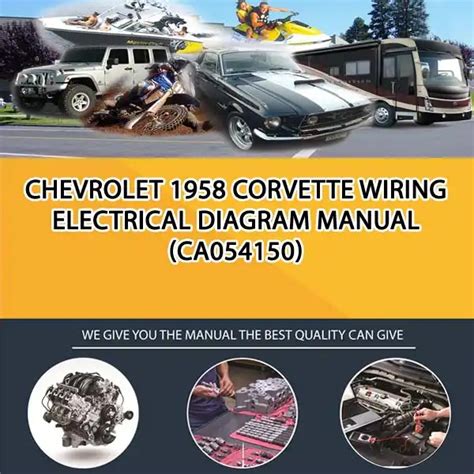 Chevrolet 1958 Corvette Wiring Electrical Diagram Manual (CA054150