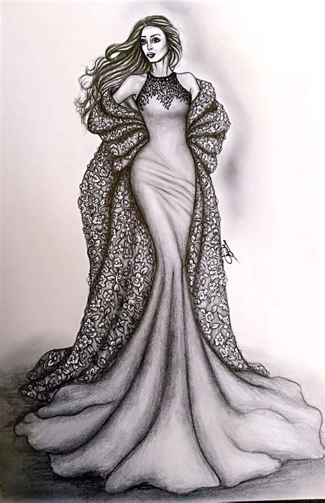 fashion illustration sketch fashion design fashion dress sketch