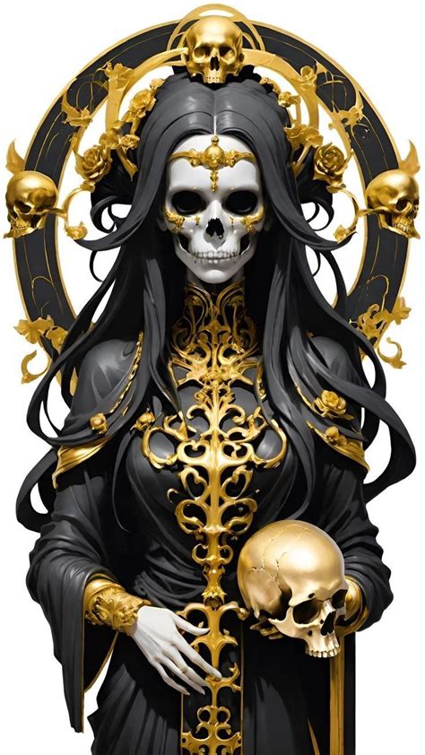 Pin By Rock Metal On Skulls Angels In Dark Fantasy Art Skull