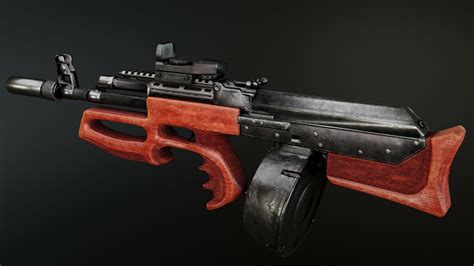 Artstation Bullpup Ak Krab Game Assets