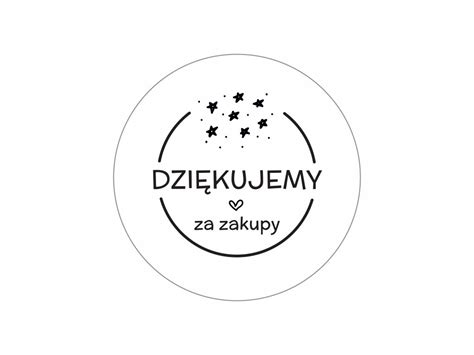 Okr G E Naklejki Dzi Kujemy Za Zakupy Fi Mm Cena Opinie Etykiety