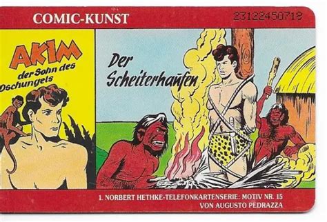 Rare Carte Telephonique Akim Bd Comic Cartoon Phonecard