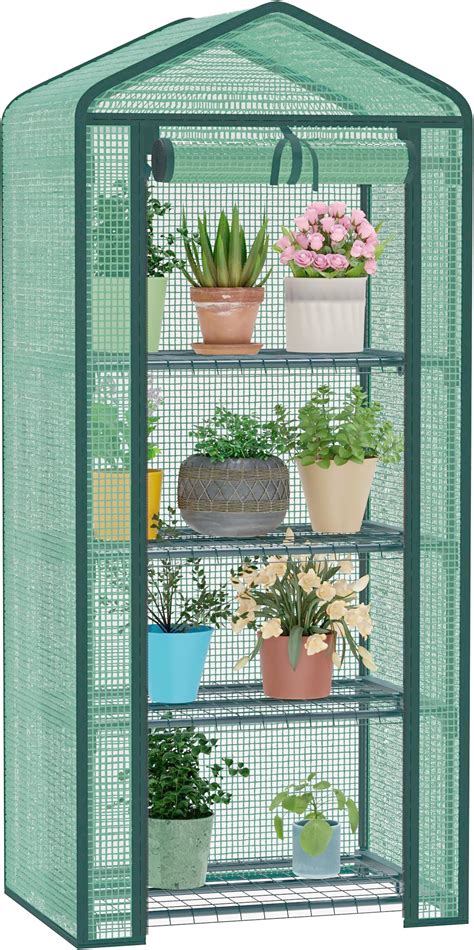 Amazon.com : Kecreque Mini Greenhouse 4-Tier Small Greenhouses for