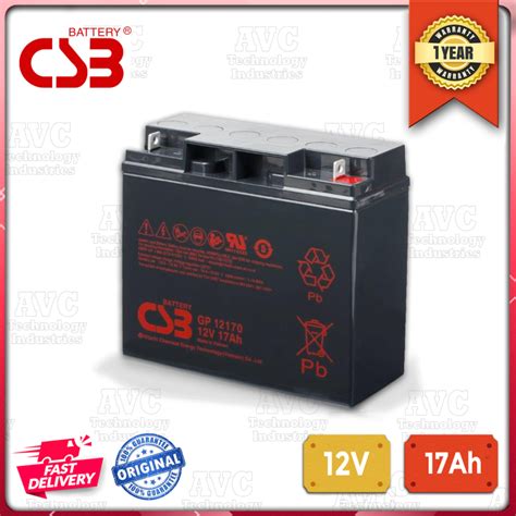CSB BATTERY GP-12170 12V 17Ah | Lazada PH