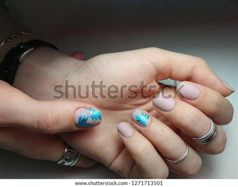 Natural Nude Nails Delicate Design Stock Photo Shutterstock