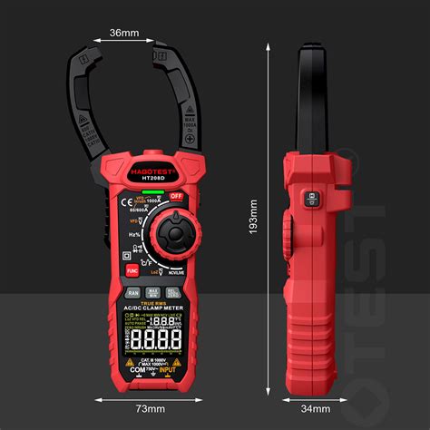 HABOTEST HT208D HT89 Test Pen Digital Clamp Meter Pro 1000A 1000V AC DC