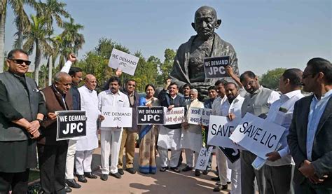 Brs Continues Protests In Parliament Demands Jpc Probe Into Adani Row