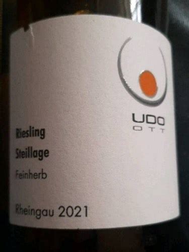 Weingut Udo Ott Riesling Steillage Feinherb Vivino US