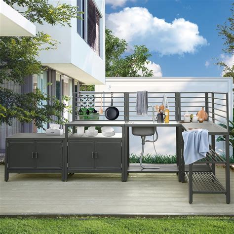 Domi Outdoor Kitchen Series 5-Piece Modular Outdoor Barbados | Ubuy