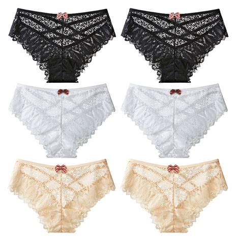 Zxyouping Kit Calcinha Sexy Cintura M Dia De Renda La O Oco Mais Lingerie Feminina Shopee Brasil