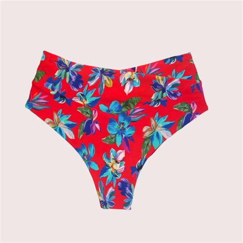 Bikini Bottom Alto Romantic Flowers
