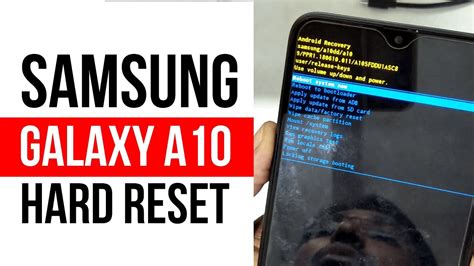 Samsung Galaxy A10 Hard Reset Remove Pattern Lock Only Youtube