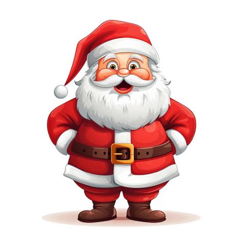 Premium Ai Image Santa Claus In Cartoon Style Handsome Cheerful Santa