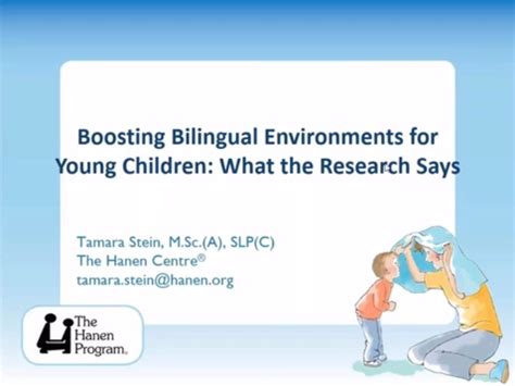 boosting bilingual environments  young children  review speech