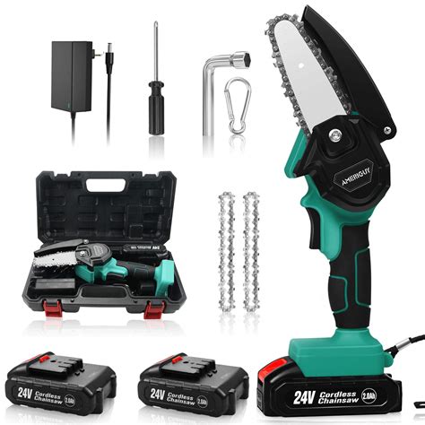 Buy Mini Chainsaw Cordless Battery Power Chain Saws 4 Inch Electric