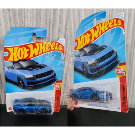 HOTWHEELS HOT WHEELS 壓鑄兒童玩具風火輪野馬黑馬藍風火輪 蝦皮購物