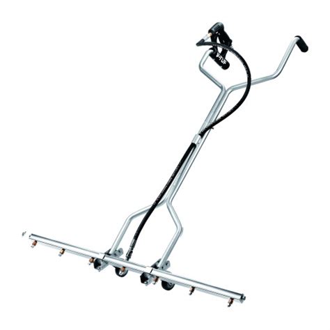 V Uk V Tuf Water Jet Broom With Wheels 1000mm Wide 7 X Fan