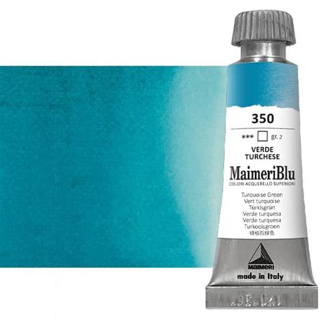 Maimeriblu Watercolor Turquoise Green 12ml Jerrys Artarama