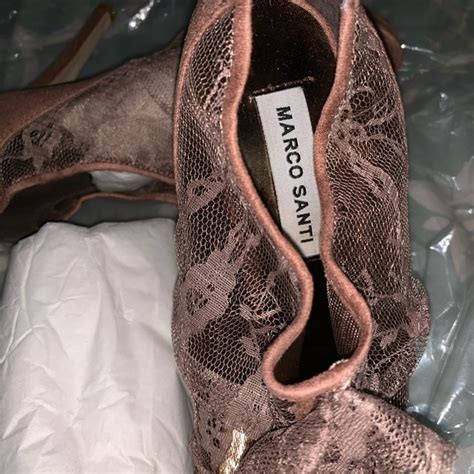 Marco Santi Shoes Nude Lace Peep Toe Booties Poshmark