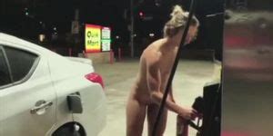 Wife Pumps Gas Butt Naked On Dare Tnaflix