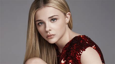 actress photography Chloë Grace Moretz face blonde women