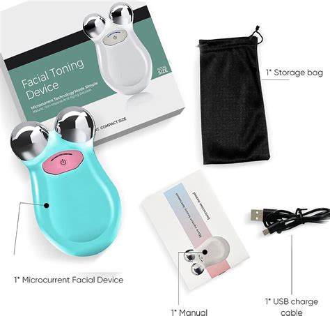 Microcurrent Face Roller | Skin Tightening and Lifting Device | USB ...