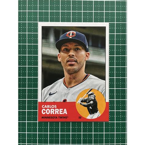 TOPPS MLB 2022 ARCHIVES 55 CARLOS CORREA MINNESOTA TWINS ベースカード1963