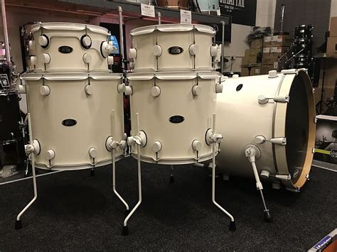 PDP 805 Birch 22 5 Piece Drum Kit Shell Pack White W White Reverb