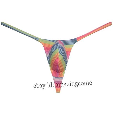 Men Swim Thong G Strings Nylon Underwear Bulge Pouch Sport String Bikini T Back EBay