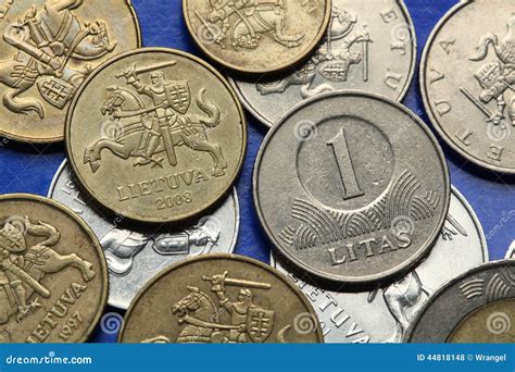 Coins of Latvia stock photo. Image of coinage, metal - 44818148