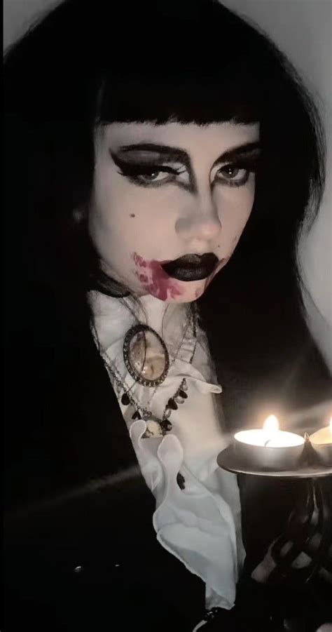 M0tht33th On Tiktok Goth Makeup Goth Makeup Tutorial Trad Goth Makeup