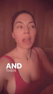 INSTA Whitney Cummings Slapping Herself To Wake Up Side Boob And More In The Sauna