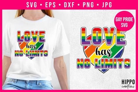 Love Has No Limits Gay Pride SVG Graphic By Hippo Creations Creative Fabrica
