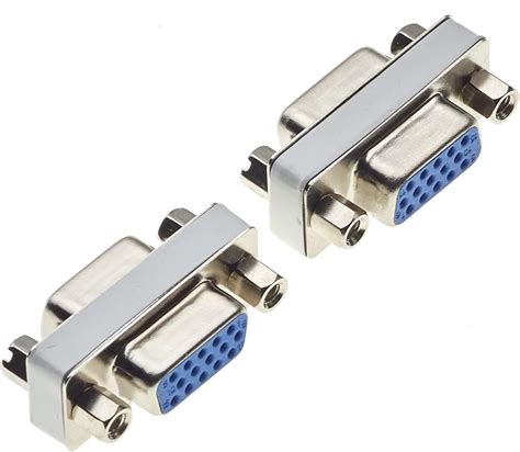 Vga Female To Female Adapter Pack Of 2 Svga Coupler 15 Way Vga