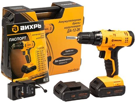 Вихрь Шуруповерт, 12 В, 30 Нм, 2 АКБ купить на OZON по низкой цене ...